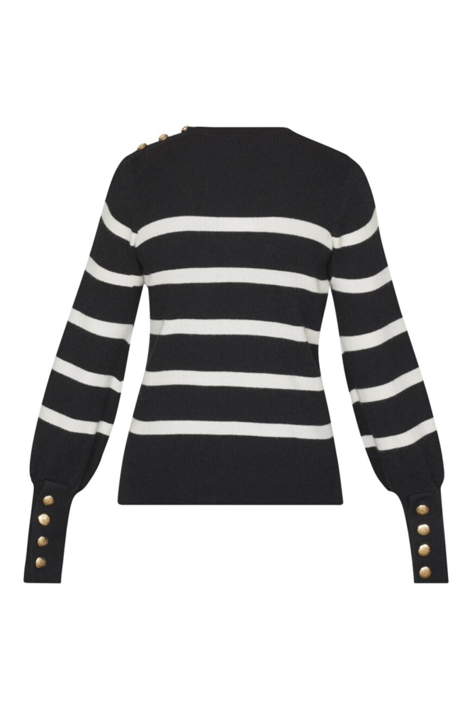 HANI STRIPE1 17554 BLACK/CREAM