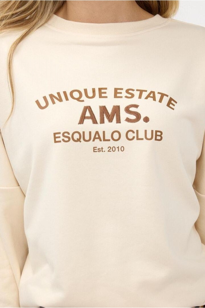 SWEATER EMBROIDERY ESTATE F24 05534 125 BEIGE