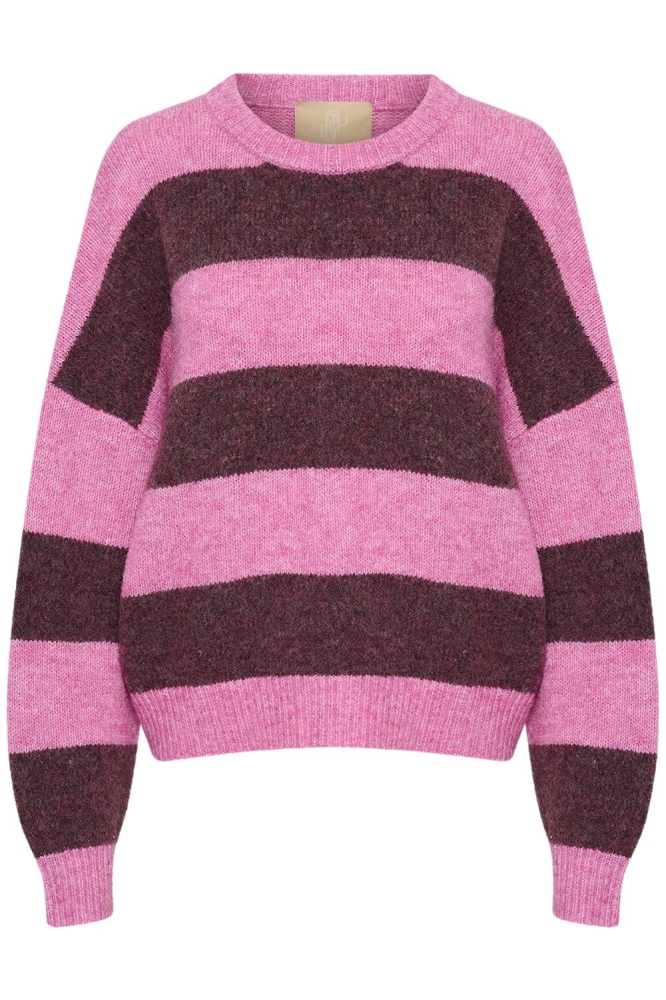 CUKIMMY PULLOVER 50109763 106235 PINK/VIOLET MELANGE STRIP