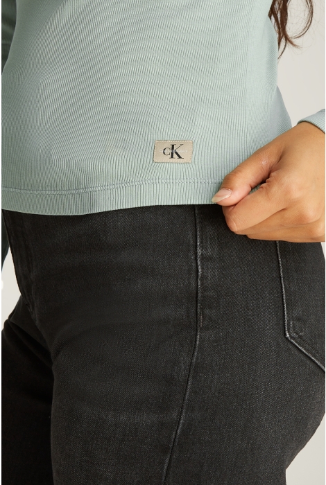 Calvin Klein washed label rib lon