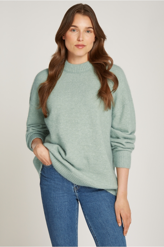 TEXTURED LOOSE SWEAT J20J224636 PCY JADEITE