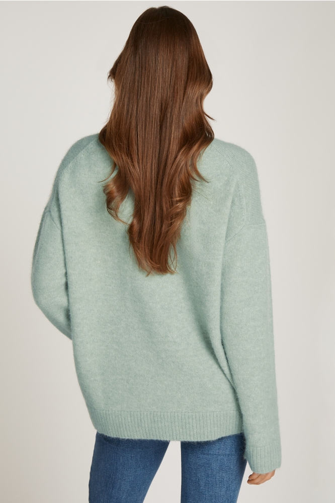 TEXTURED LOOSE SWEAT J20J224636 PCY JADEITE