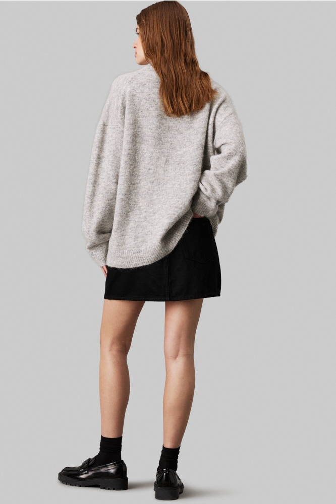 TEXTURED LOOSE SWEAT J20J224636 P41 GREY HEATHER