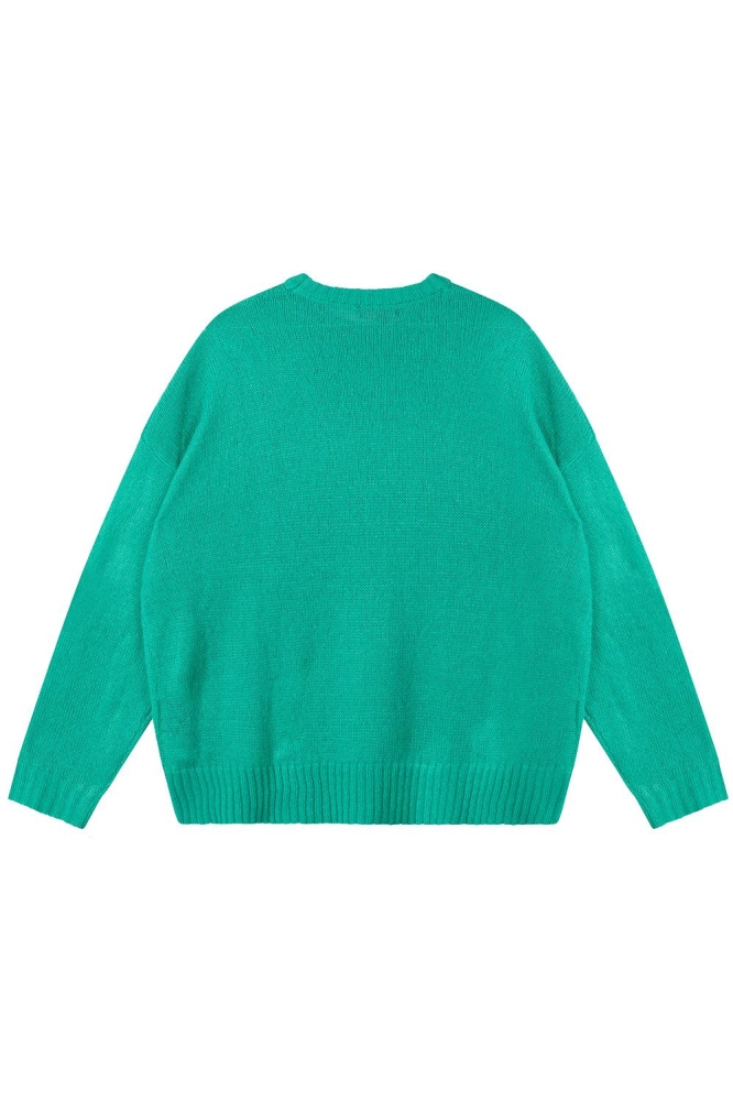 MOMO LADIES KNITTED RFND SWEATER R2408179472 701 MINT