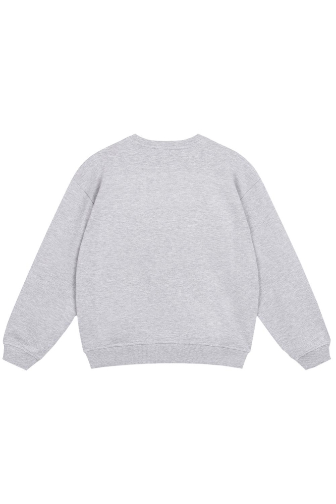 KNITTED SMILEY SWEATER R2408821516 960 GREY MELANGE