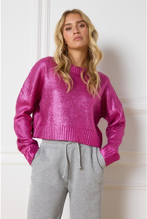 Refined Department ladies knitted purple sweater