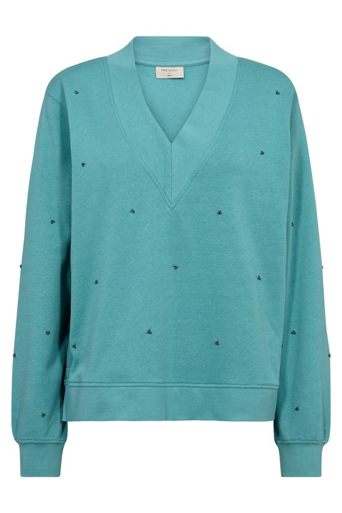 FQNICE PULLOVER 204190 DUSTY TURQUOISE