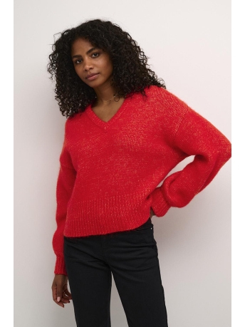 Kaffe Trui KATARINA LS PULLOVER 10508973 1816641 FIERY RED MELANGE