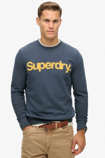 Superdry Trui CLASSIC CORE LOGO SWEATSHIRT M2013714A LAUREN NAVY