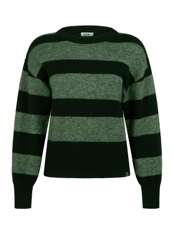 Zoso Trui HELENE KNITTED STRIPE SWEATER 244 1160 ARMY/BLACK