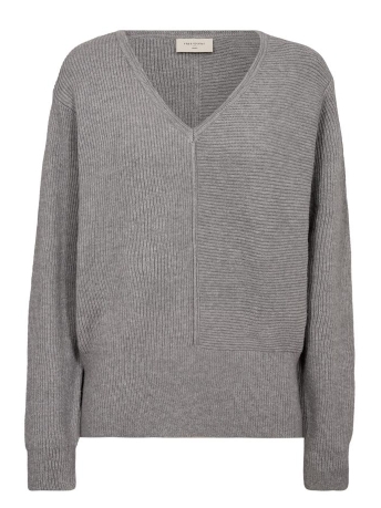 Freequent Trui FQCLAURA PULLOVER 202822 MED GREY MELANGE