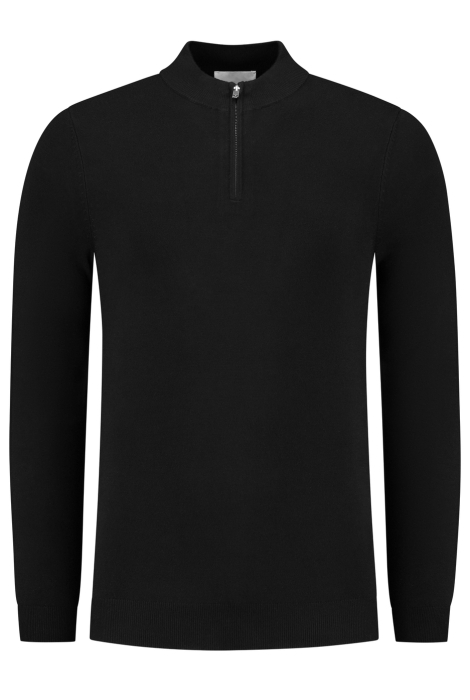 Pure Path regular fit knitwear halfzip ls