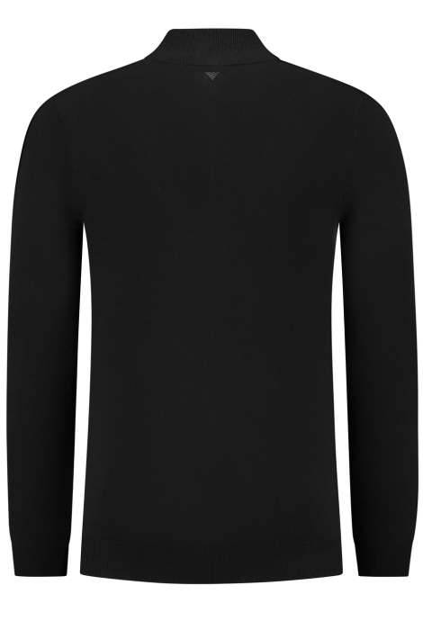 Pure Path regular fit knitwear halfzip ls