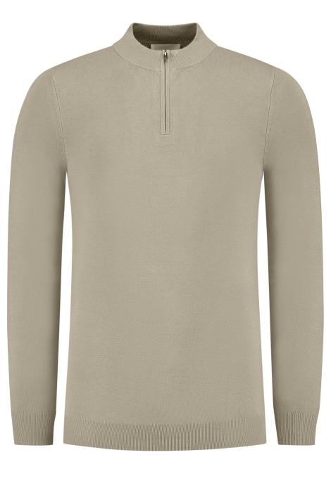 Pure Path regular fit knitwear halfzip ls