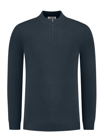 Pure Path Trui REGULAR FIT KNITWEAR HALFZIP LS 10815 07 NAVY