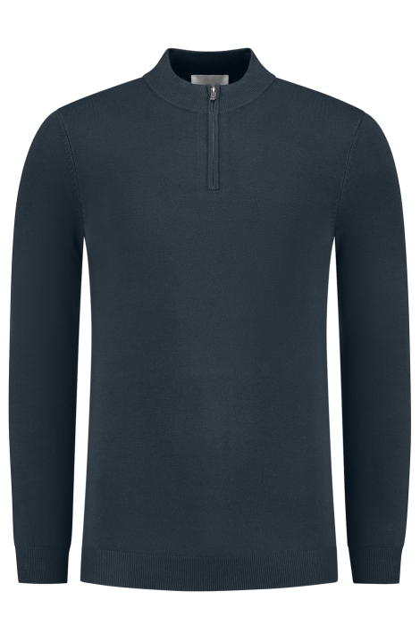 Pure Path regular fit knitwear halfzip ls