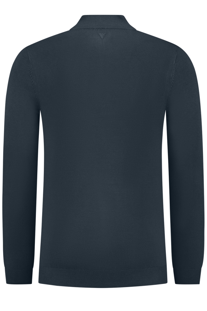 REGULAR FIT KNITWEAR HALFZIP LS 10815 07 NAVY