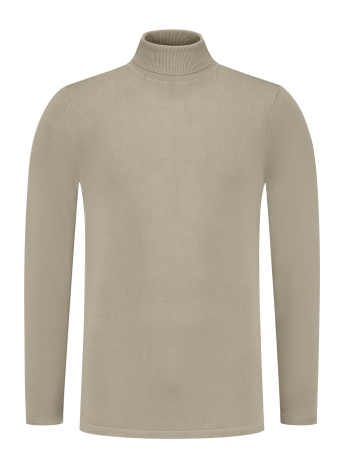 Pure Path Trui REGULAR FIT KNITWEAR TURTLENECK 10813 53 TAUPE