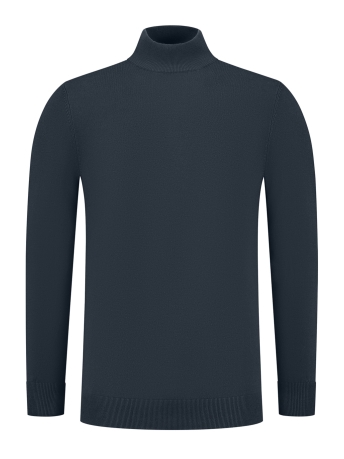 Pure Path Trui REGULAR FIT KNITWEAR MOCKNECK LS 10814 07 NAVY