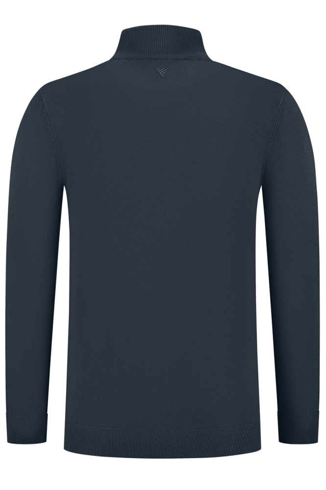 REGULAR FIT KNITWEAR MOCKNECK LS 10814 07 NAVY