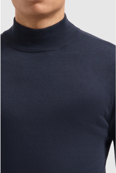 Pure Path regular fit knitwear mockneck ls