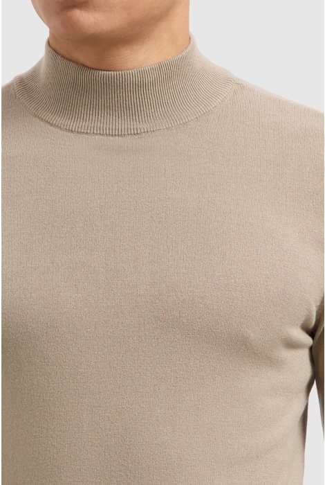 Pure Path regular fit knitwear mockneck ls