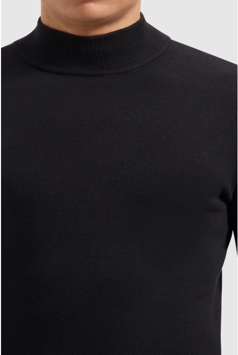 Pure Path regular fit knitwear mockneck ls