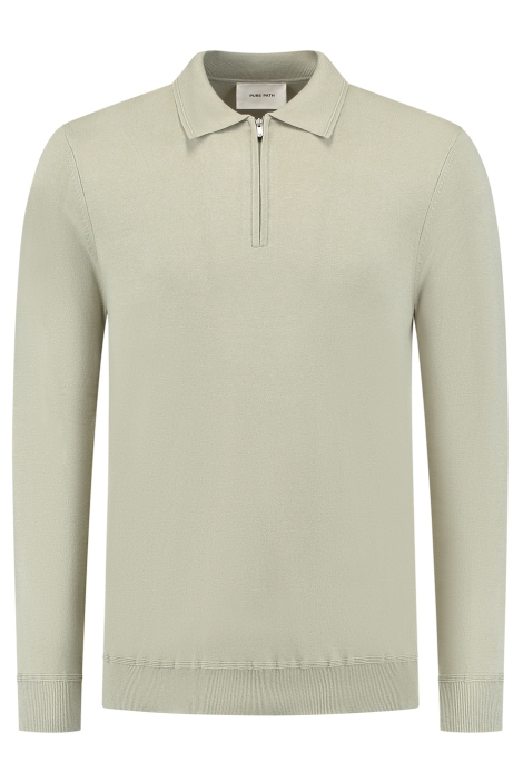 Pure Path regular fit knitwear polo ls