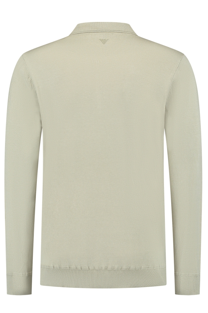 REGULAR FIT KNITWEAR POLO LS 24030806 08 LT ARMY