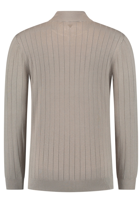 Pure Path regular fit knitwear halfzip ls