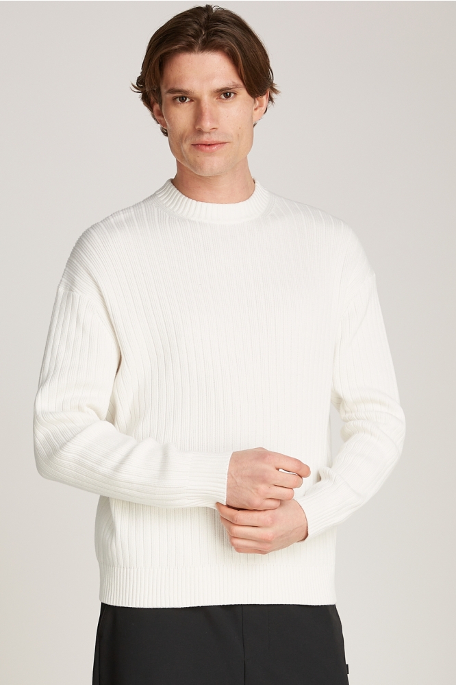 LINEAR SWEATER J30J326193 IVORY