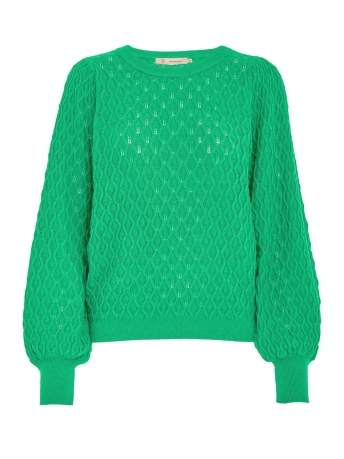 Peppercorn Trui ROSALIA PUFF SLEEVE KNIT PC7278 3048 GUMDROP GREEN