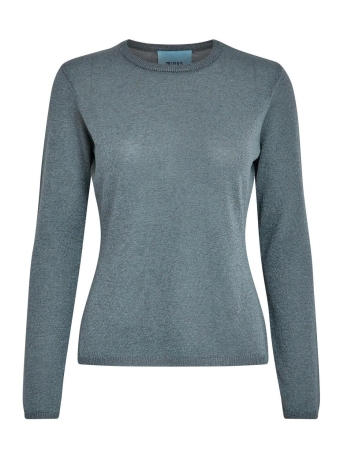 Minus Trui ADINA ROUND NECK KNIT PUL MI6291 148MET GUNMETAL METALLIC