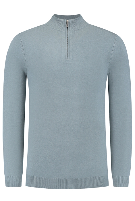 Pure Path regular fit knitwear halfzip ls