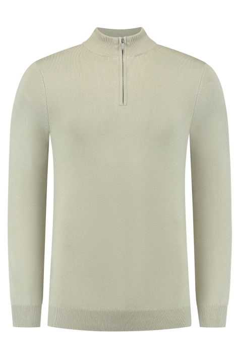 Pure Path regular fit knitwear halfzip ls