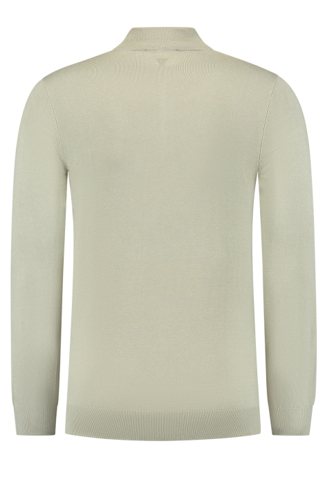 Pure Path regular fit knitwear halfzip ls