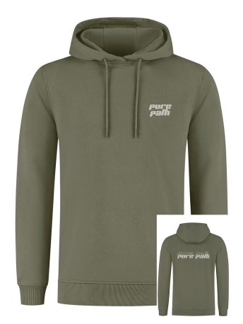 Pure Path Trui HOODY 24030302 10 ARMY GREEN