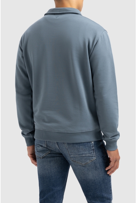 Pure Path loose fit sweaters halfzip ls