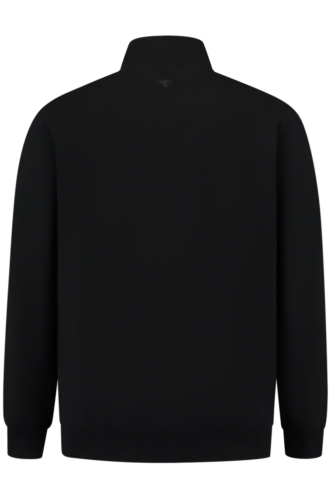 OVERSIZED FIT KNITWEAR HALFZIP 24030812 02 BLACK