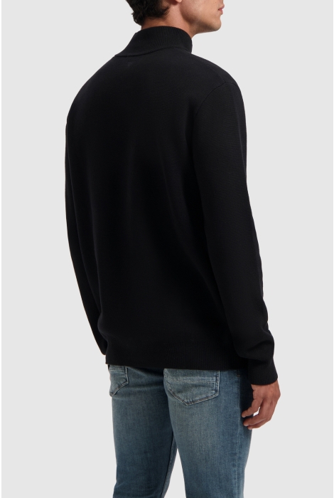 Pure Path oversized fit knitwear halfzip