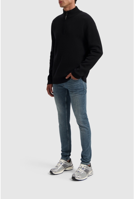 Pure Path oversized fit knitwear halfzip