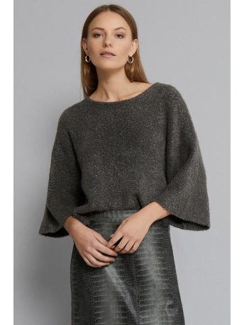 Minus Trui TALIMA CROPPED KNIT MI6299 148 GUNMETAL