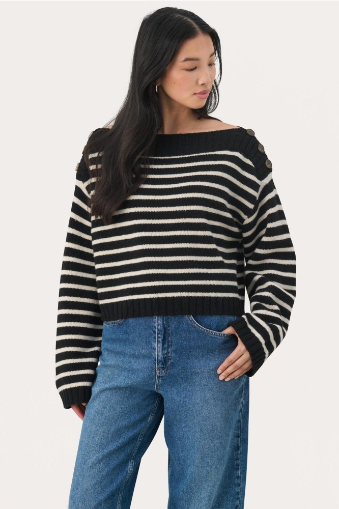 LINNEPW PU 30308966 303210 BLACK STRIPE