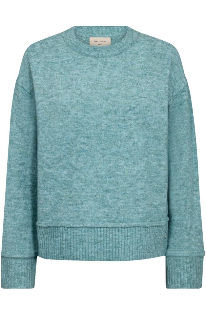 FQMULLE PULLOVER 204036 DUSTY TURQUOISE MELANGE