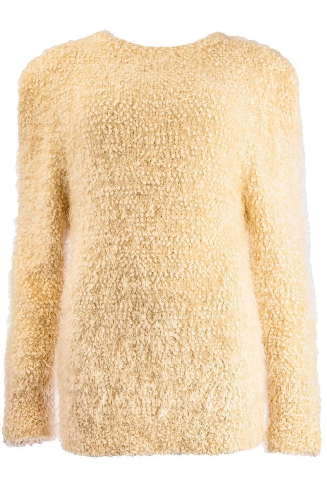 ABBEY FLUFFY YARN 24FW P260 01 02 BEIGE