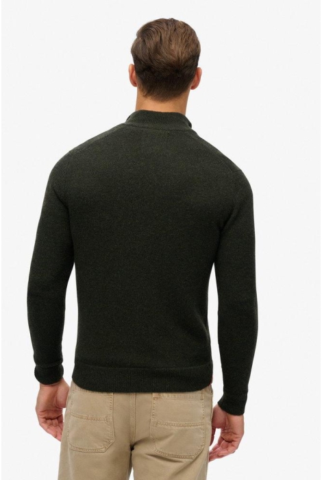 Superdry essential emb knit half zip