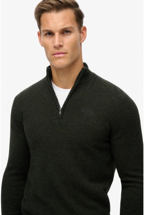 Superdry essential emb knit half zip