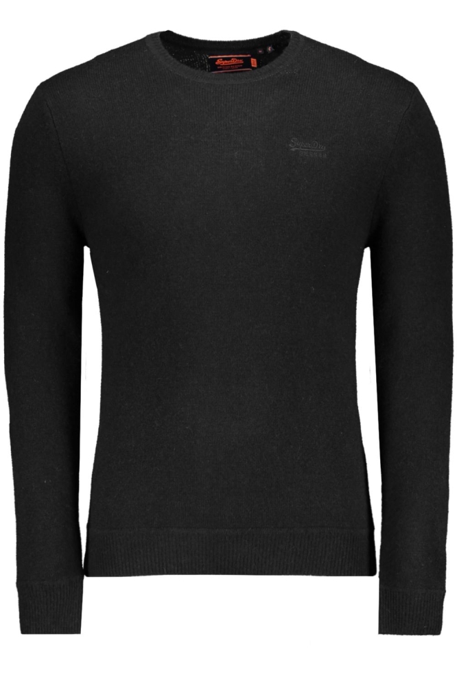 ESSENTIAL SLIM FIT CREW JUMPER M6110641A BLACK