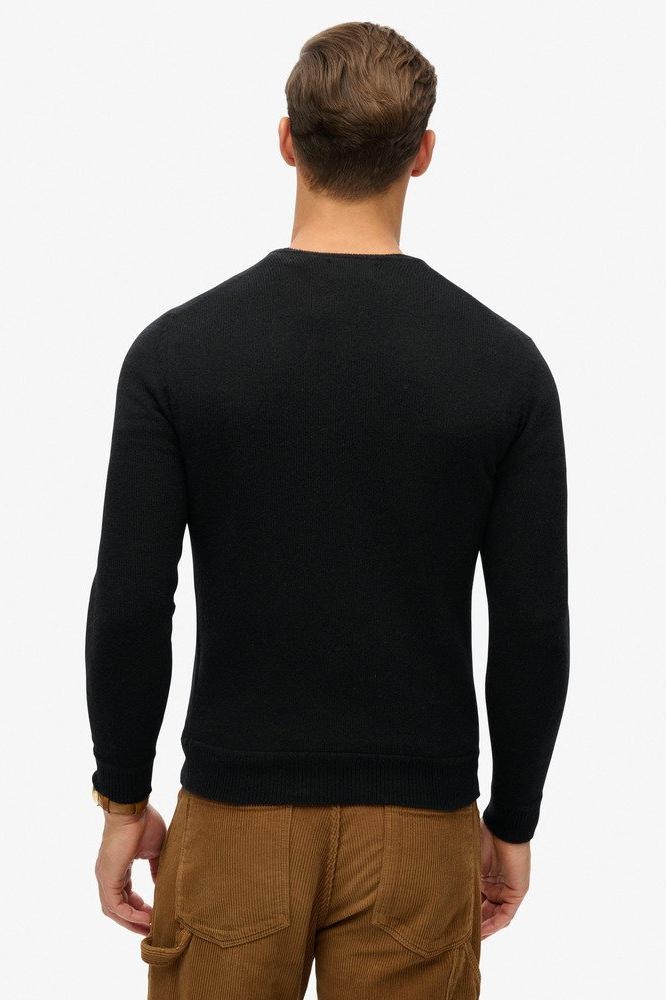 ESSENTIAL SLIM FIT CREW JUMPER M6110641A BLACK