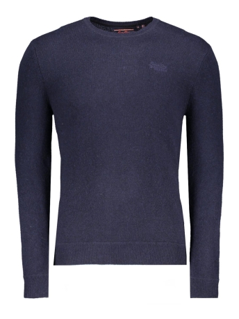 Superdry Trui ESSENTIAL SLIM FIT CREW JUMPER M6110641A CARBON NAVY MARL